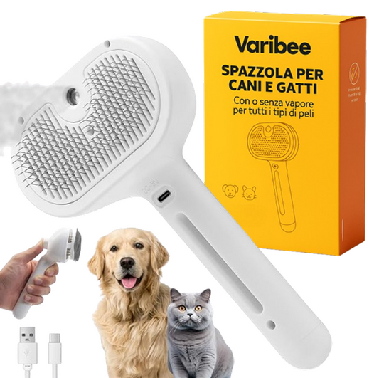 Spazzola a Vapore 3in1 per animali