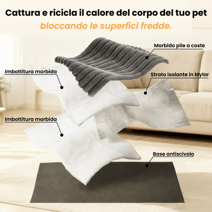 Tappeto con isolamento termico per Animali