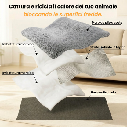 Tappeto con isolamento termico per Animali