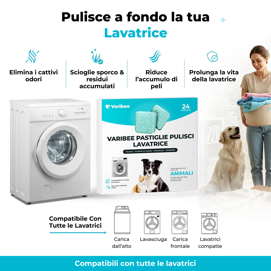 Varibee - Pastiglie Pulisci Lavatrice